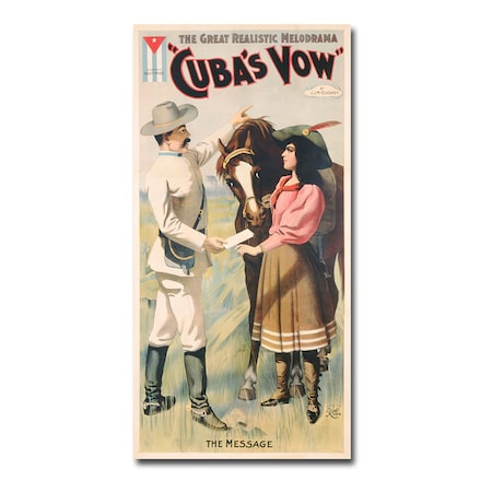 Cuban Vow 1897' Canvas Art,24x47